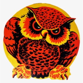 Vintage Halloween Owl, HD Png Download, Transparent PNG