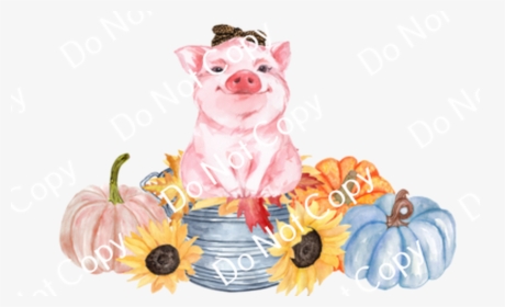 Cds Print N Cut Ready To Apply Fall - Domestic Pig, HD Png Download, Transparent PNG