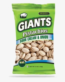 Sour Cream And Onion Pistachios (1 Bag) - Giants Pistachios, HD Png Download, Transparent PNG
