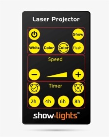 Remote Control For Easy Control Of You Showlights Laser - Fernbedienung Für Laser Projektor, HD Png Download, Transparent PNG