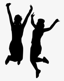 Happy Girls Silhouette 2 - Block Basketball, HD Png Download, Transparent PNG