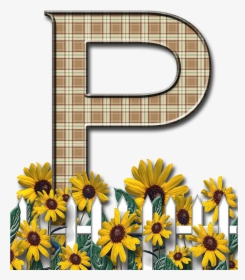 Printable Bubble Sunflower Letters, HD Png Download, Transparent PNG