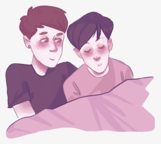 “ʕ•ᴥ•ʔ Transparent Cuddling Phan Bc They Looked Cozy - Cartoon, HD Png Download, Transparent PNG