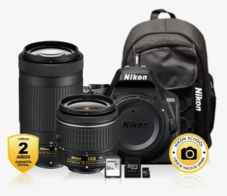 Nikon D3500 2 Lens Kit, HD Png Download, Transparent PNG