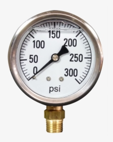 Pressure Gauge, 0-300 Psi, Bottom Mount - Pressure Gauge H Guru, HD Png Download, Transparent PNG