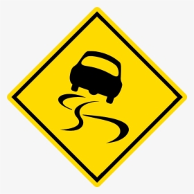 Thumb Image - Slippery Road Sign, HD Png Download, Transparent PNG