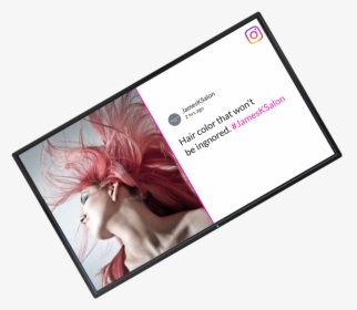 Social Media Digital Signage Template - Flyer, HD Png Download, Transparent PNG