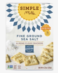 Fine Ground Sea Salt Almond Flour Crackers - Simple Mills Almond Crackers, HD Png Download, Transparent PNG