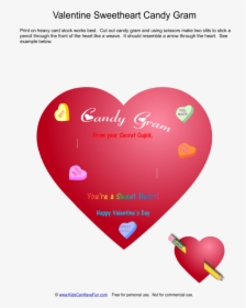 Valentine Day Heart Candy Gram, HD Png Download, Transparent PNG