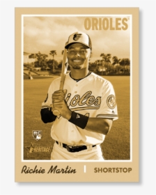 Richie Martin 2019 Heritage High Number Base Cards - Baseball Player, HD Png Download, Transparent PNG
