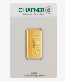 10g Hafner Gold Bar (front) - Silver, HD Png Download, Transparent PNG