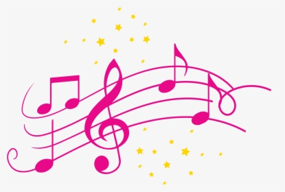Transparent Music Silhouette Png - Free Pink Music Notes Transparent Png, Png Download, Transparent PNG