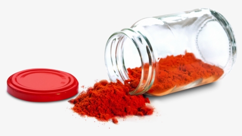 Paprika Powder Glass Containers Png Image - Chili Powder Png, Transparent Png, Transparent PNG