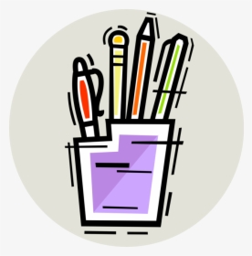 Vector Illustration Of Assorted Pen And Pencil Writing - Illustration, HD Png Download, Transparent PNG