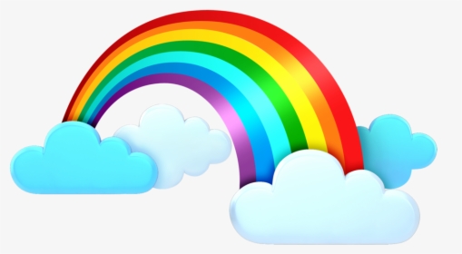 Rainbow Clipart Cute Frames Illustrations Hd Images - Transparent Background Rainbow Clipart Png, Png Download, Transparent PNG