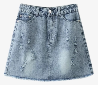 35% Off] 2019 Frayed Distressed Denim Mini Skirt In - Skirt Png, Transparent Png, Transparent PNG