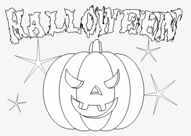 Scary Halloween Pumpkin Coloring Pages , Png Download - Pumpkin, Transparent Png, Transparent PNG
