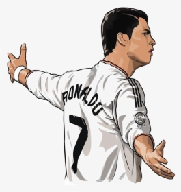 Real Cristiano Portugal Madrid Ronaldo Football United - Cristiano Ronaldo Clipart, HD Png Download, Transparent PNG