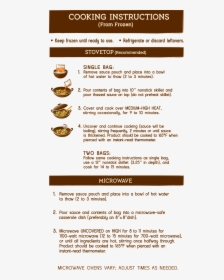 Close Cooking Instructions Nutrition Instructions - Ivory, HD Png Download, Transparent PNG