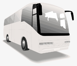 Bus, White, Travel, Vector, 3 Bathrooms - Tour Bus Vector, HD Png Download, Transparent PNG