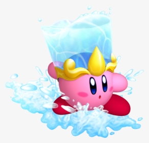 Kirby With A Bucket Of Water On His Head - Kirby's Return To Dreamland, HD Png Download, Transparent PNG