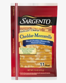 Sargento® sliced Cheddar Mozzarella Natural Cheese - Cheddar Cheese Slices, HD Png Download, Transparent PNG