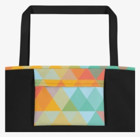 Multi Colored Abstract Triangle Geometric Pattern Beach - Tote Bag, HD Png Download, Transparent PNG