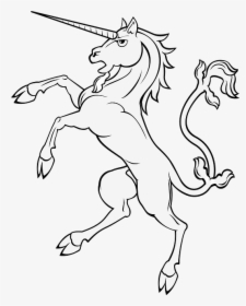 Unicorn Drawing Coat Of Arms, HD Png Download, Transparent PNG