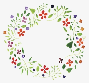 Fresh Watercolor Green Leafy Hand Drawn Wreath Decorative - 聖誕 植物 素材, HD Png Download, Transparent PNG