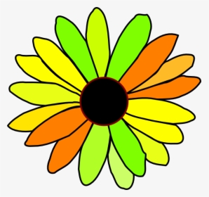 Flower Mm Svg Clip Arts - Daisy Flower Clip Art Black And White, HD Png Download, Transparent PNG