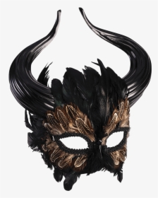 Monster Of The Labyrinth Mask - Masquerade Mask With Horns, HD Png Download, Transparent PNG