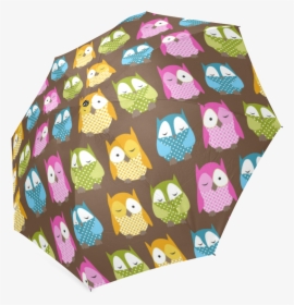 Baby Owls And Flowers Foldable Umbrella - Owl, HD Png Download, Transparent PNG
