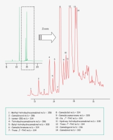 Gas Chromatography Mass Spectrometry Graph For Heroin, HD Png Download, Transparent PNG