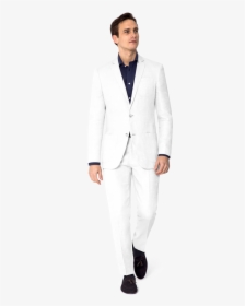 Men White Suit - Trajes De Hombre Blanco, HD Png Download, Transparent PNG