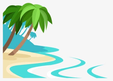 Cartoon Beach Transparent Background, HD Png Download, Transparent PNG