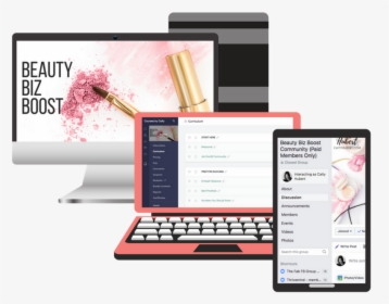 Beauty Biz Boost Computer Mockup - Personal Computer, HD Png Download, Transparent PNG