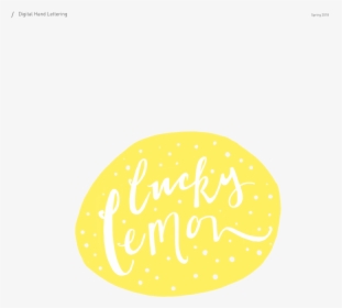 Hl Lucky Lemon - Calligraphy, HD Png Download, Transparent PNG
