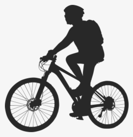 Cycling Bike Vector Graphic Pixabay - Mountain Bike Silhouette Vector, HD Png Download, Transparent PNG