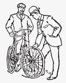 Antique Bicycle Men - Bike Vintage Mens Art, HD Png Download, Transparent PNG