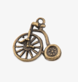 Brass Vintage Bicycle Charm - Plane Real World Shapes, HD Png Download, Transparent PNG