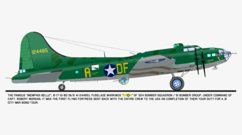 B-17 Memphis Belle - Boeing B-17 Flying Fortress, HD Png Download, Transparent PNG