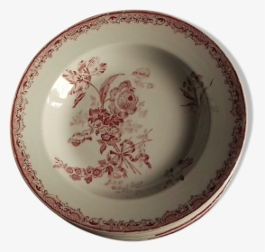 Vintage Soup Plate Sarreguemines Fontanges Cocina Y - Saucer, HD Png Download, Transparent PNG