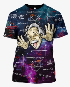 Albert Einstein Thinking Outerspace Custom T-shirt - 3d Mikiny, HD Png Download, Transparent PNG