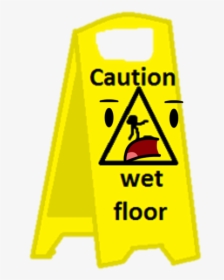 Wet Floor Sign Png - Sign, Transparent Png, Transparent PNG