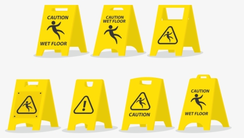 Caution Wet Floor Png - Warning Sign, Transparent Png, Transparent PNG