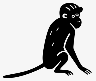 Vector Illustration Of Primate Monkey Ape - 猴子 香蕉, HD Png Download, Transparent PNG