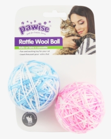 5 Rattle Wool Ball - Cat Toy, HD Png Download, Transparent PNG