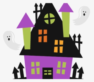 Haunted House Clipart Creepy Old House - Halloween Haunted House Clipart, HD Png Download, Transparent PNG