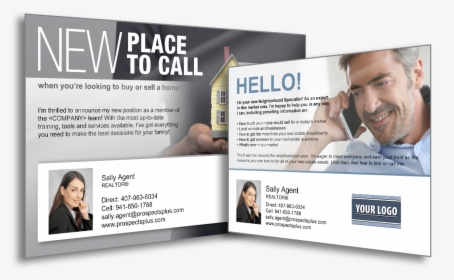 New Real Estate Agent Introduction Postcard, HD Png Download, Transparent PNG
