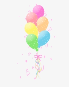 #ftestickers #confetti #balloons #colorful #pastelcolors - Balloon, HD Png Download, Transparent PNG